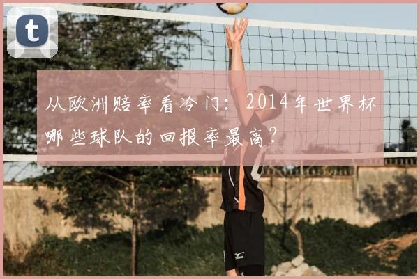 从欧洲赔率看冷门：2014年世界杯哪些球队的回报率最高？